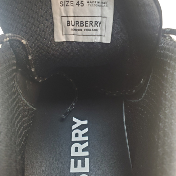 Burberry Mens  Shoes Authur Story 152 Italian Leather Sneakers Neon Yell… - Picture 6 of 9